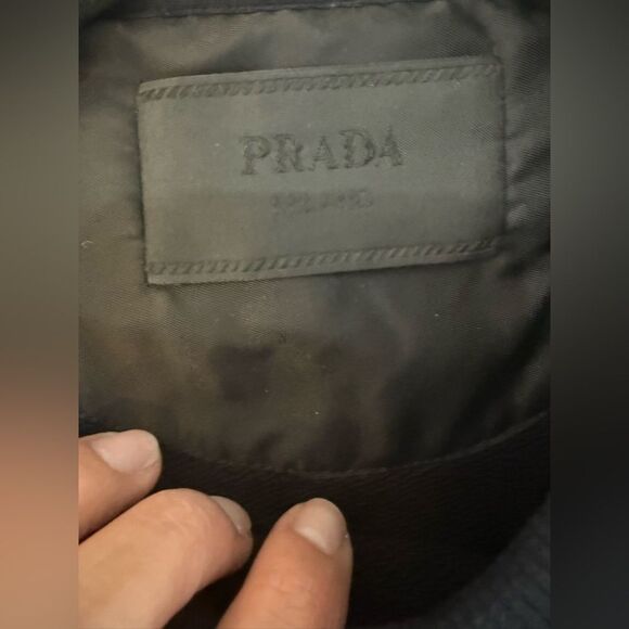 NWOT PRADA Printed Cotton Fleece Crewneck Sweatshirt - Picture 9 of 12